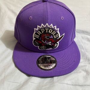 New Era Purple Toronto Raptors Snapback Hat with Embroidered Logo
